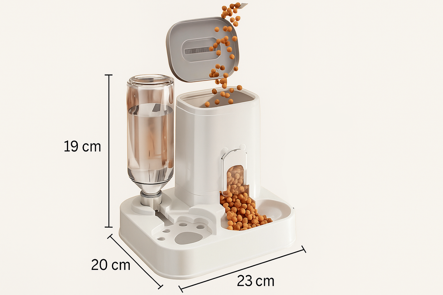 2 in 1 Katzen Futterautomat - Ohne Strom